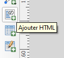 Capture d'écran du menu QGIS Ajouter HTML
