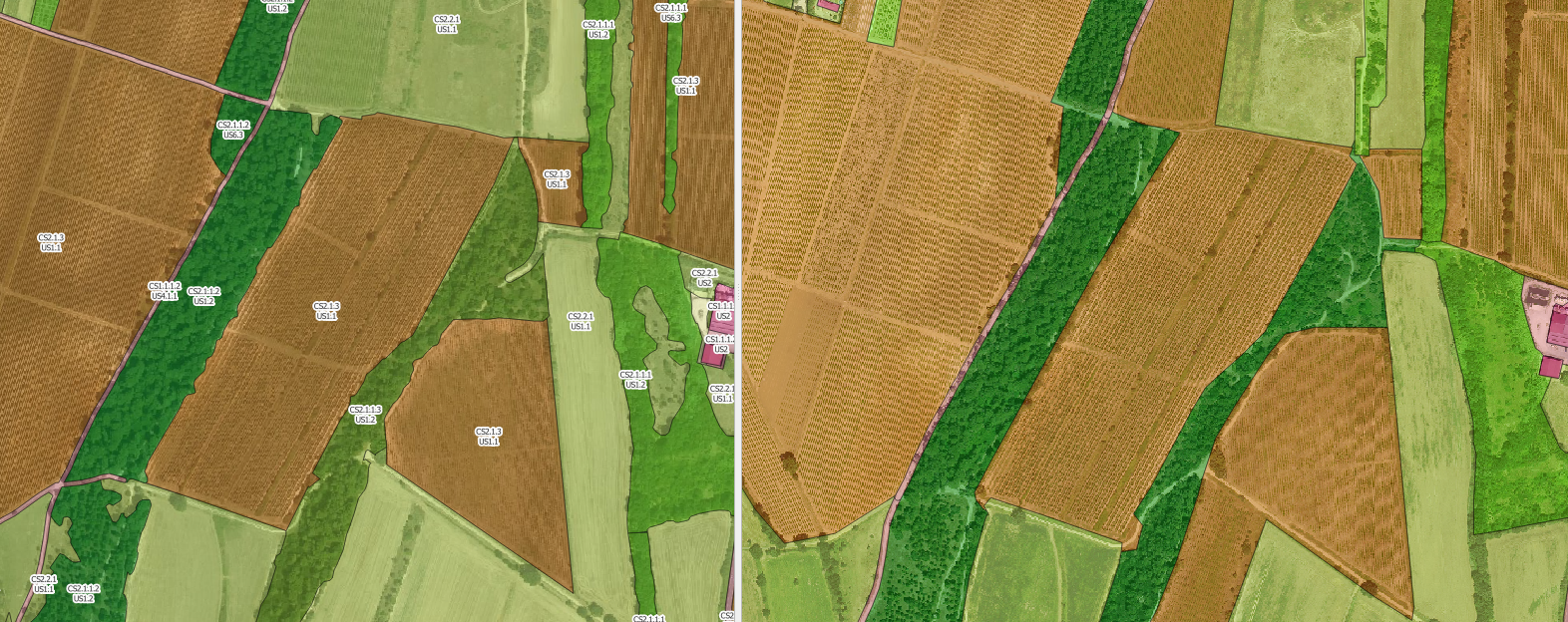 Comparaison 2021/2015 : exemple 2