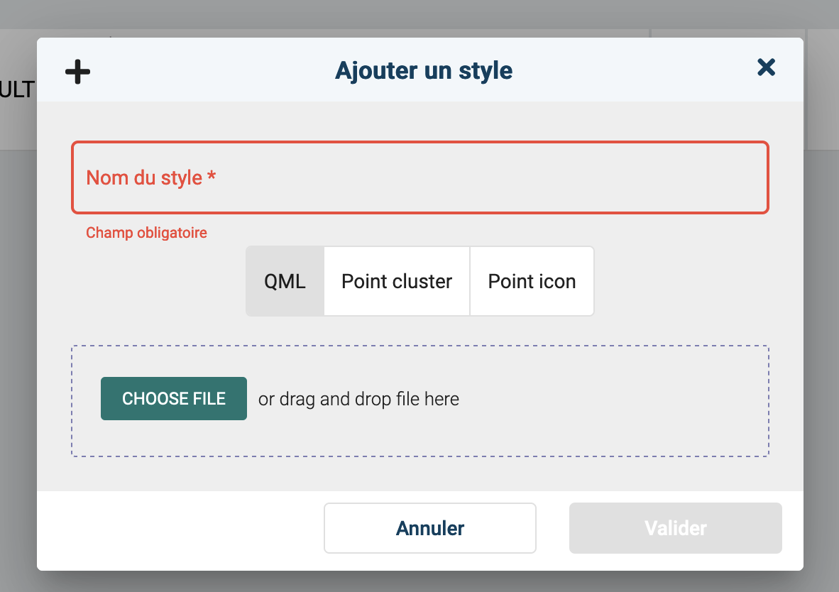 Configuration de la symbologie