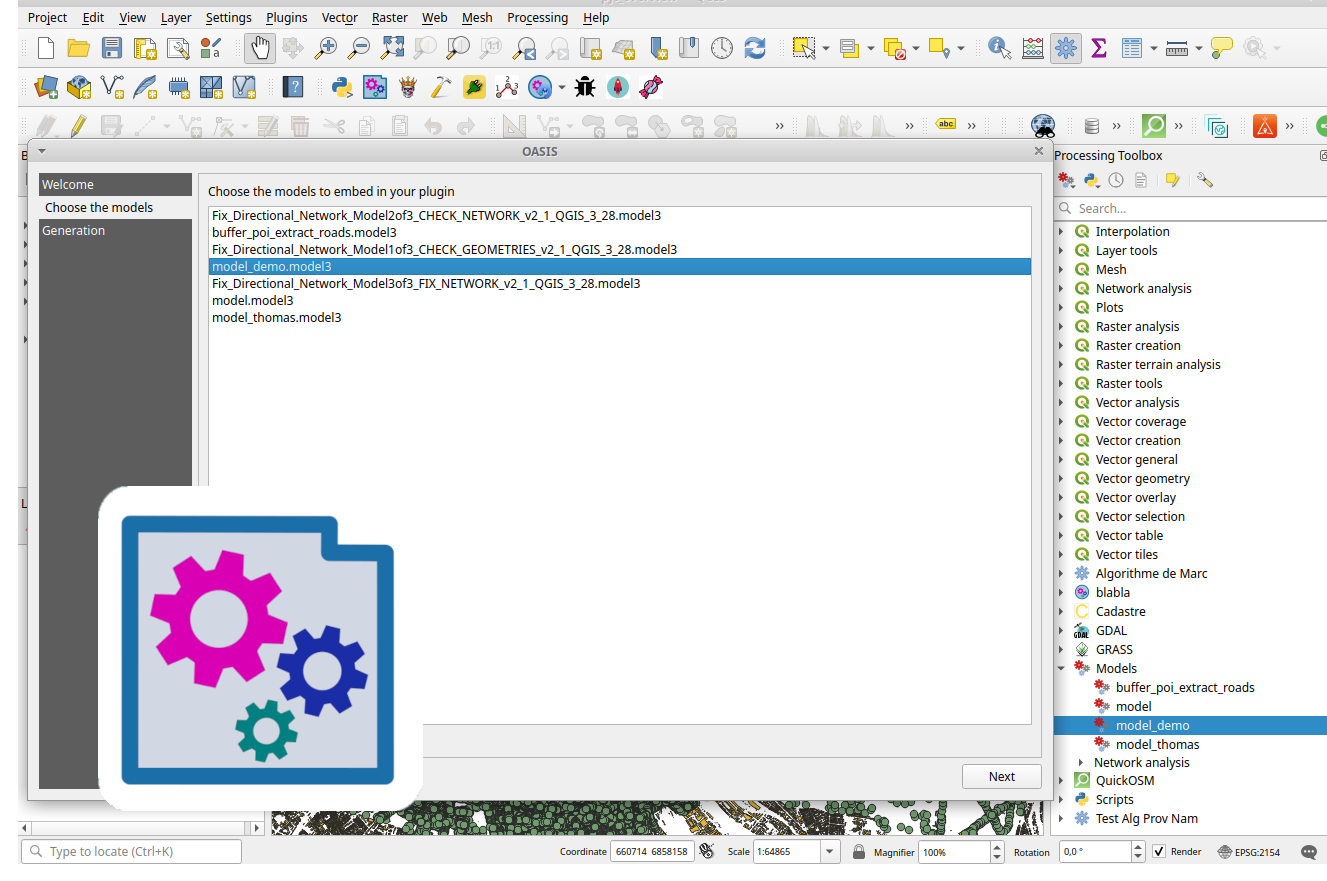 Image présentant le plugin Models2Plugin