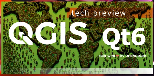 QGIS - Splashscreen Qt6 by OPENGIS.ch