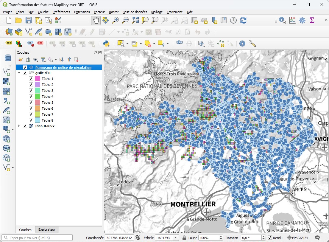Affichage des panneaux de police de circulation avec QGIS