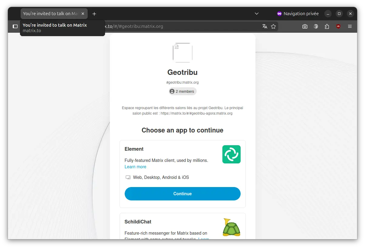 Matrix pick application Element