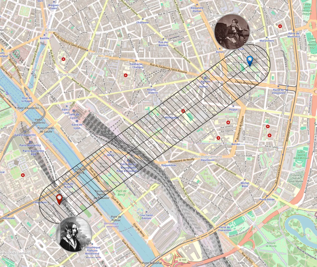 Etape 2 tampon(buffer) autour de la ligne