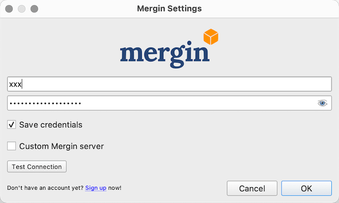 Connexion au plugin Mergin dans QGIS