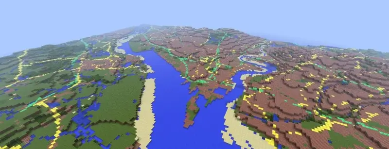 Carte Minecraft de l'Angleterre