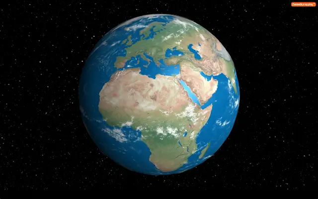 Globe terrestre threejs