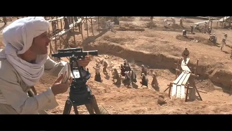 Tournage du film les aventuriers de l'arche perdue