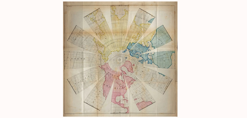 Carte de l'exposition à l'Institut de France - Bibliothèque Mazarine
