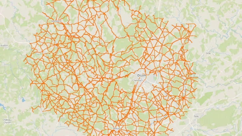 Routes départementales de Côte d'Or dans Panoramax