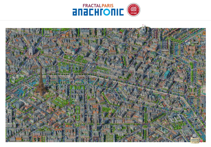 Capture d'écran de la carte Fractal Paris - 