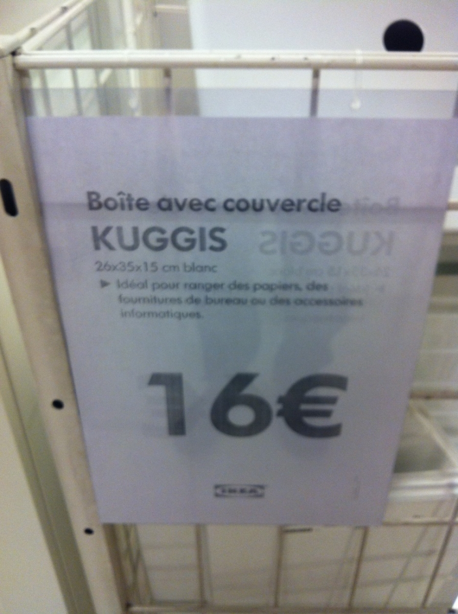 Kuggis - du SIG à Ikea