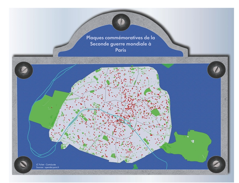 Plaques commémoratives de Paris