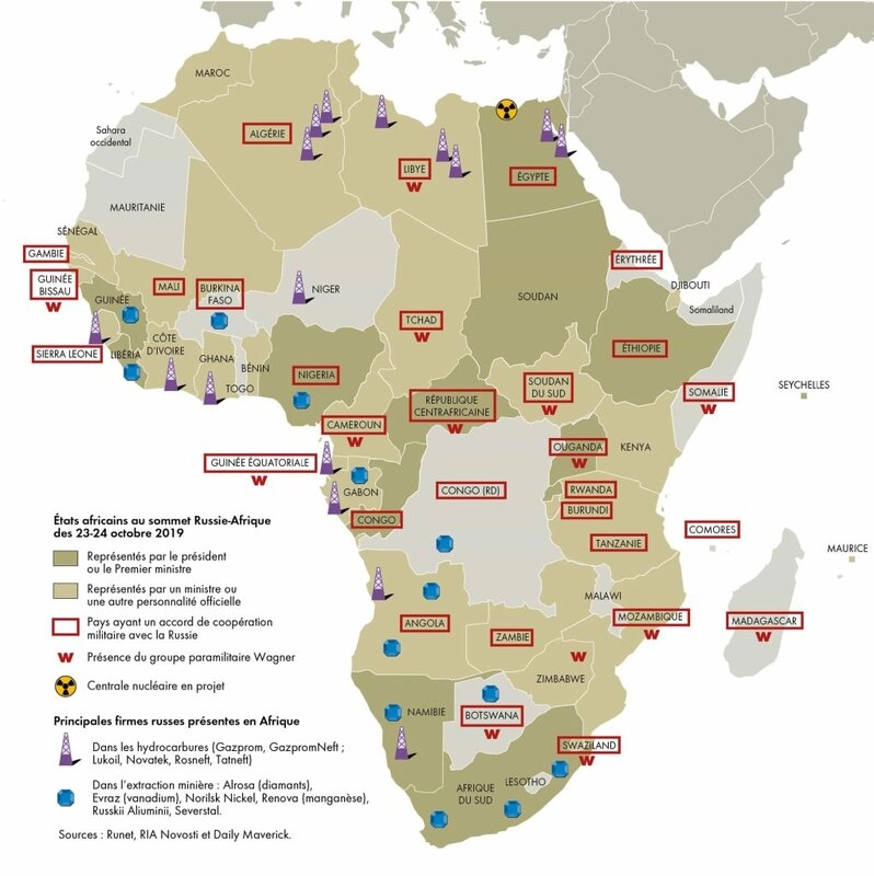 Présence russe en Afrique, 2023 - Philippe Rekacewicz, 2023.