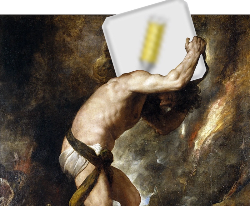 Gisyphe pousse la pierre de ses vectorisations vers le sommet de la montagne du mode Édition, avant de recommencer