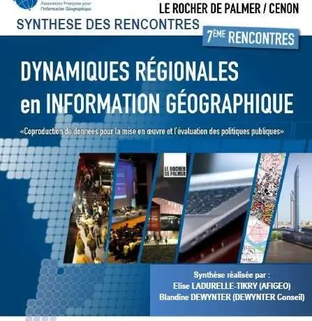 Affiche 7èmes Rencontres des Dynamiques Régionales en Information Géographique