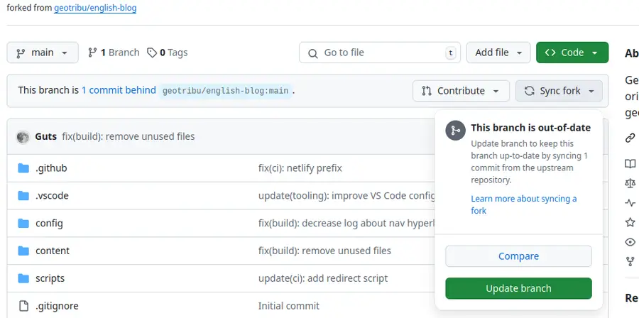 GitHub - Sync a fork