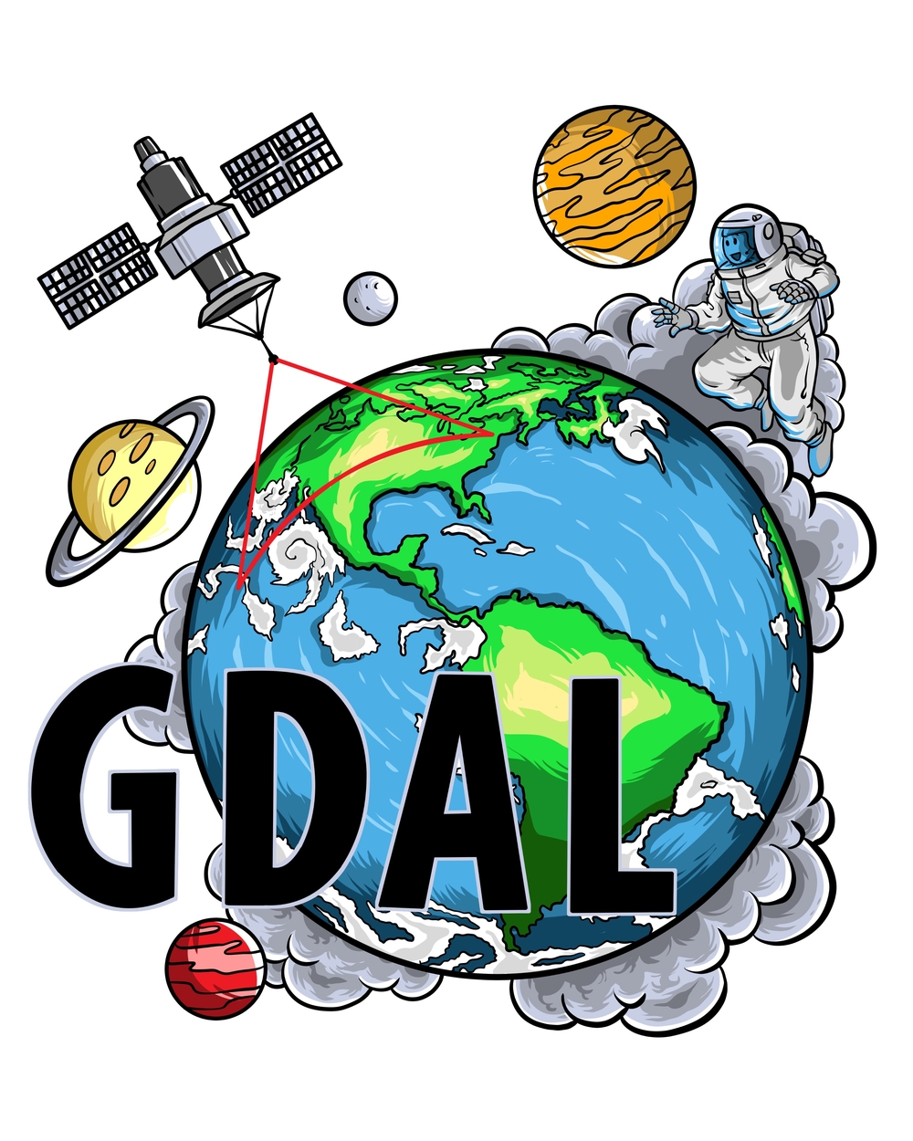 logo GDAL t-shirt