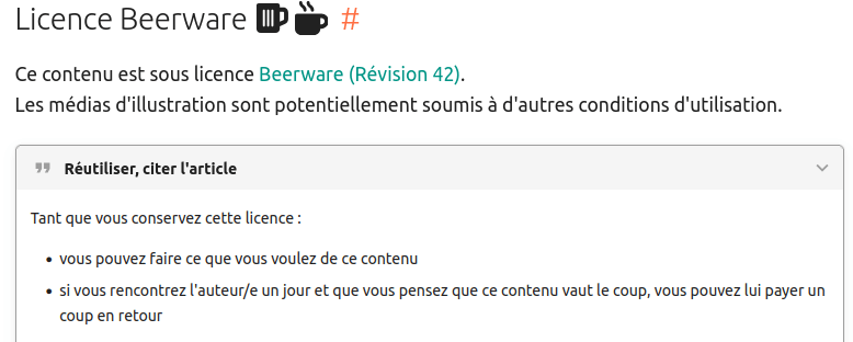 licence beerware